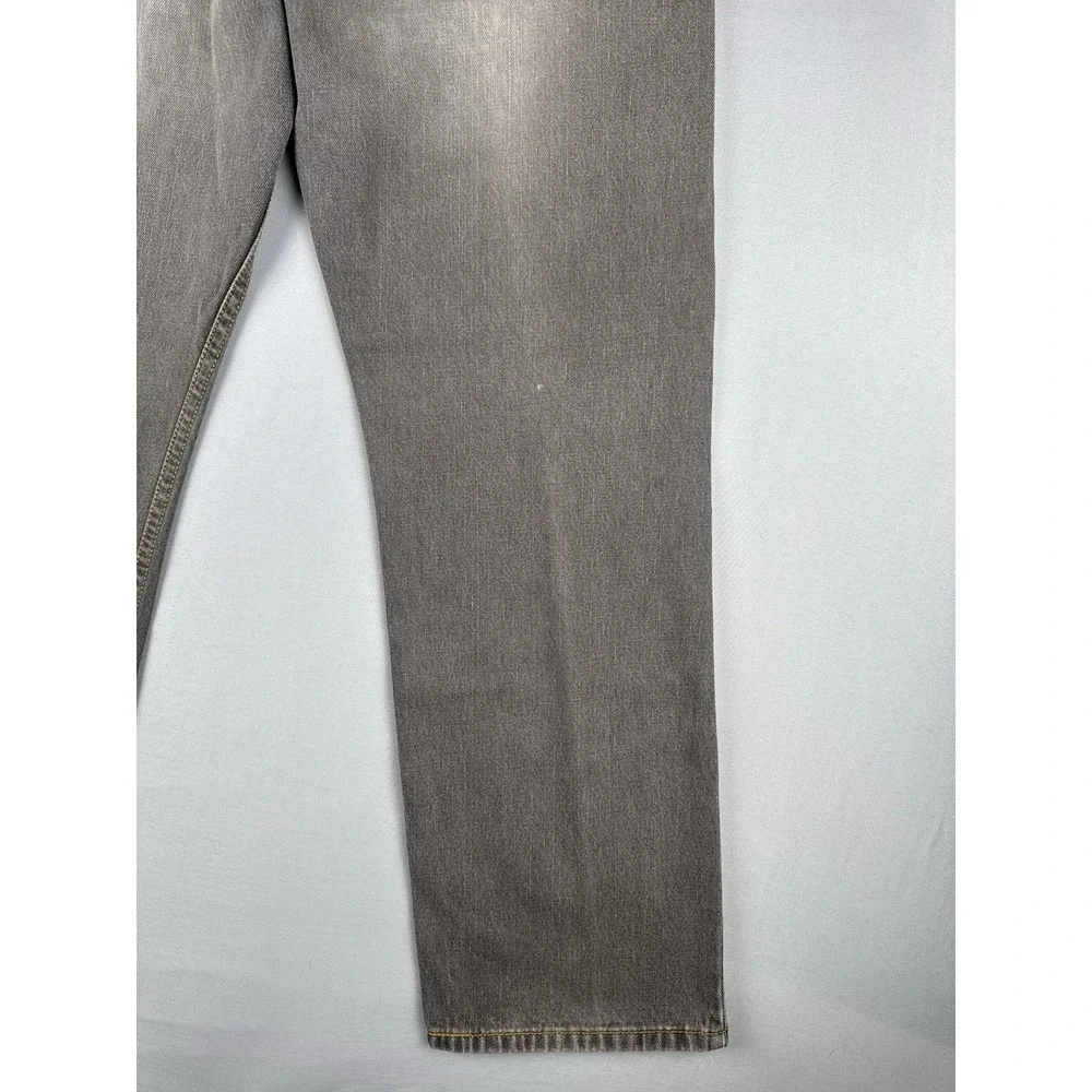 Levi's 505 Regular Fit Jeans Gray Wash Straight Leg Denim 33x30
